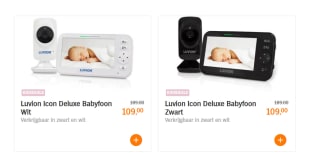 Luvion Icon Deluxe Babyfoon met Camera voor €109 bij de AH