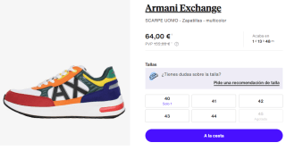 Zapatillas de Hombre Armani Exchange SCARPE por 64€