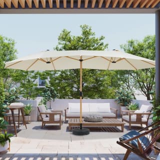 Dubbele parasol incl. hoes 450 x 270 cm voor €79,95 bij de Action