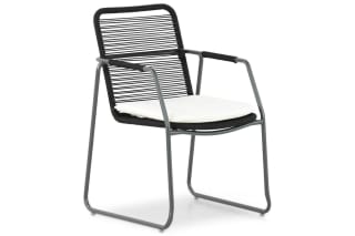 Domani Belleza dining tuinstoel Mixed Grey voor €29 bij Tuinmeubelshop
