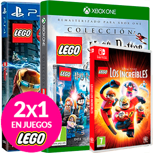 2x1 en Videojuegos Lego Nintendo, PS4 y Xbox
