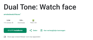 Dual Tone: Watch face voor Android gratis
