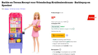 Barbie en Teresa Recept voor Vriendschap Kruidenierskraam barbiepop speelset voor €5,99 bij Bol