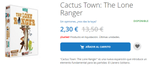 Juego de Mesa Cactus Town: The Lone Ranger por 2.3€