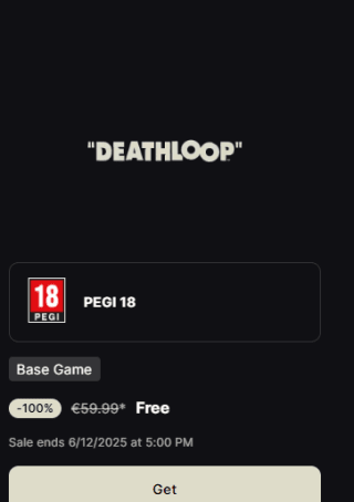Deathloop gratis via EpicGames