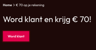 Gratis Bankrekeningnummer €70 welkomstbonus + 2% rente