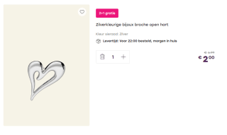 2+1 gratis op Bijoux bij Lucardi