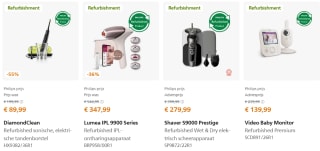 Tot 40% op refurbished producten bij Philips