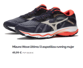 Zapatillas de running de Mujer Mizuno Wave Ultima 13 por 49.99€