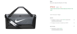 Bolsa de deporte Nike Brasilia 9.5 por 27.96€