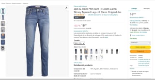Jack & Jones Men Slim Fit Jeans GlennJJI Original desde 16€