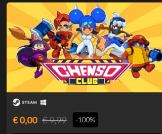 Chenso Club gratis bij Fanatical