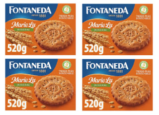 4 Cajas de FONTANEDA Marie Lu galletas integrales con fibra y cereales caja 520 g por 8.5€