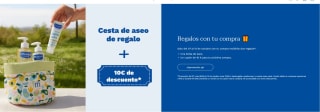Cesta de regalo + 10€ descuento parala proxima compra desde Mustela