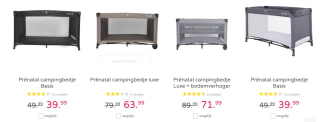 20% korting op campingbedden en boxkleden bij Prenatal