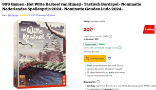 999 Games Het Witte Kasteel van Himeji voor €20,09 met Bol select