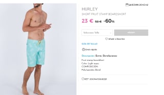 Bañador para Hombre Hurley FRUIT STAMP por 23€