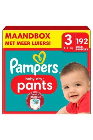 Tot 50% korting op Pampers maandboxen en/of luierdoekjes bij Kleertjes