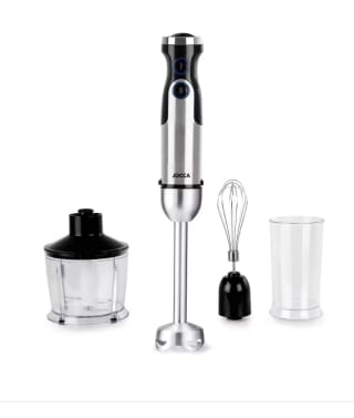 Batidora de mano Jocca con potencia de 1200W, 6 velocidades por 24,25€