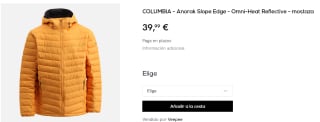 Anorak para Hombre Columbia Slope Edge - Omni-Heat Reflective por 39.99€