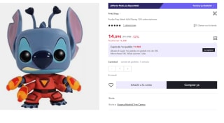 Funko Pop! Stitch Experiment 626 Lilo & Stitch Disney 12 cms por 14.09€ (Cuenta Nueva 8.45€)