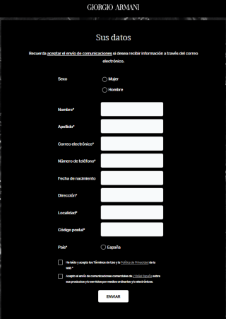 Muestra gratis a domicilio de Acqua di Gio