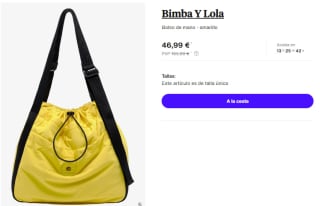 Bolso de mano Bimba Y Lola por 46.99€