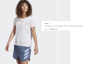 Camiseta de mujer Agravic Trail Running Terrex adidas por 22.47€