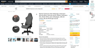 Funda para silla gamer por 14,49€