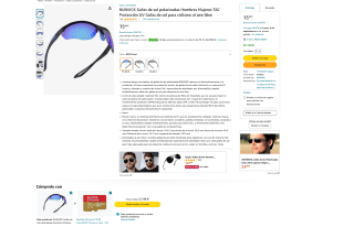 Gafas de sol polarizadas para deporte al aire libre Protección UV por 7,99€