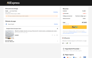 Ventilador de techo sin luces motor CC control remoto 6 velocidades por 47,43€