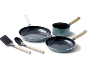 GreenPan Mayflower pannenset - 3-delig + 2 accessoires voor €54,95 bij Ibood