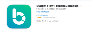 Budget Flow | Huishoudboekje voor IOS gratis