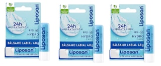 3 Unidades de Liposan Hydro Care FPS 15 (1 x 4,8 g), cacao de labios con 24 horas de hidratación por 3.4€