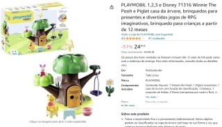 Playmobil 1.2.3 Winnie de Poeh Boomhut voor €24,50 bij Amazon