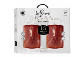 Maletín de jamón serrano gran reserva Los Berones 12 paquete de 70g por 19,90€