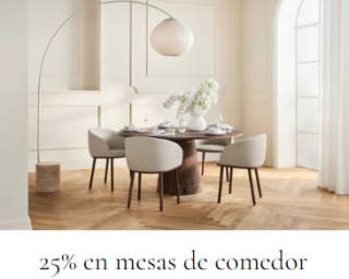 25% dto en Todo para el Comedor en Bolia