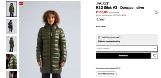 JACK1T R3D Slick V2 donsjas voor €105 bij Zalando