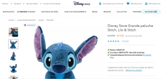 Grande peluche Disney Store Stitch à 30.00€