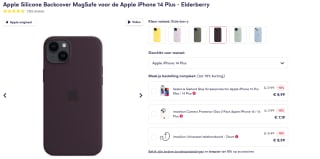 Apple iPhone 14 Plus Siliconenhoesje Met MagSafe Bordeaux Rood voor €9,99 bij Smartphonehoesjes