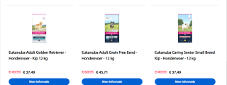25% korting op alle Eukanuba bij Petsplace