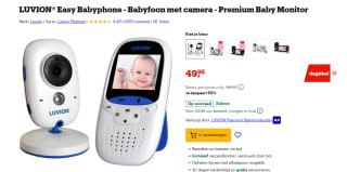 LUVION® Easy Babyphone - Babyfoon met camera voor €49,95 bij Bol