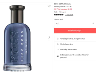 BOSS BOTTLED Infinite eau de parfum - 200 ml voor €60,79 bij Wehkamp