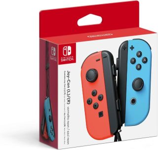 Controle da Nintendo Joy con na cor Vermelho e Azul - R$ 315,84