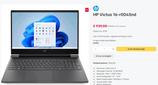 HP Victus 16-r0045nd voor €939 bij Levix