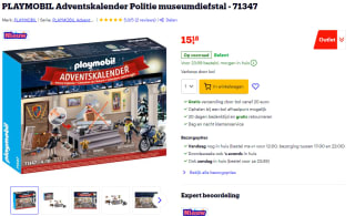 PLAYMOBIL Adventskalender Politie museumdiefstal - 71347 voor €15,18 bij Bol.