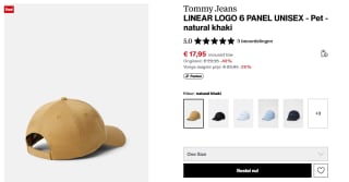 Tommy Hilfiger Jeans Linear Logo Embroidery Cap Heren voor €17,95 bij Zalando