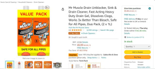 Mr Muscle Drain Unblocker for only £6