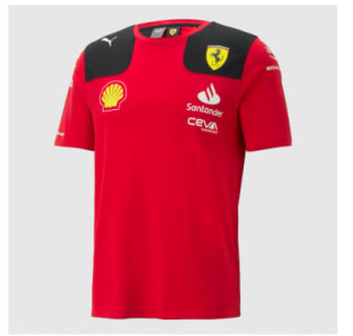 Camiseta del equipo 2023 Scuderia Ferrari F1 para Hombre por 19.99€
