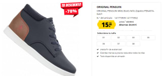 Botas para Peques ORIGINAL PENGUIN Miles por 15.55€